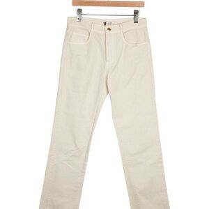 Nili Lotan Cream straight leg Jeans size 2